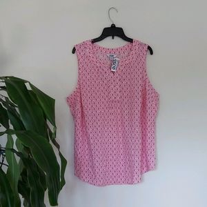 Croft and Borrow Pintuck Sleevles Top